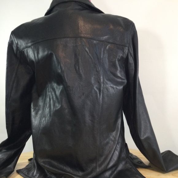 Nicole Miller Soft and Supple Leather Jacket, - Picture 4 of 8